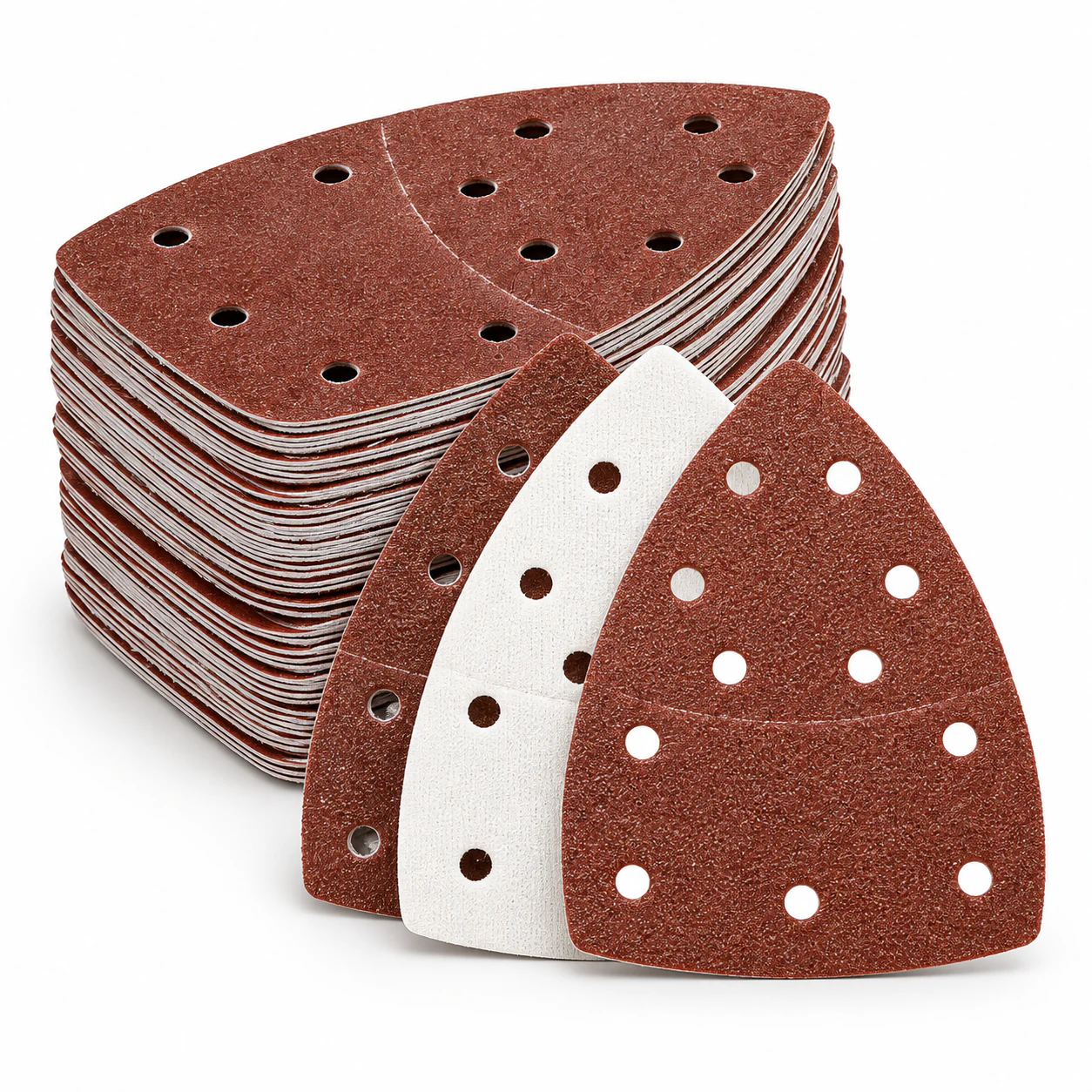 Mouse Sander Pads, 60-Piece, 11-Hole Assorted Grits